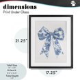 thumbnail image 4 of Stupell Industries Glam Soft Delicate Toile Bow Black Framed Print Under Glass, 17 x 21, by Lettered and Lined, 4 of 8