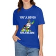 thumbnail image 5 of Awareness Mother Son Autistic Kids Boys Autism Mom Double Sided Different Design T-Shirt, OdeJous Blue T-Shirt 2XL, 5 of 7