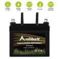 thumbnail image 2 of ANLIBATT Lawn Mower Battery AGM Group Size U1 12 Volt 350 CCA Sealed Lead Acid Battery for John Deere, Toro, Cub Cadet, and Craftsman Garden Mower Tractor Lawnmower, 2 of 6