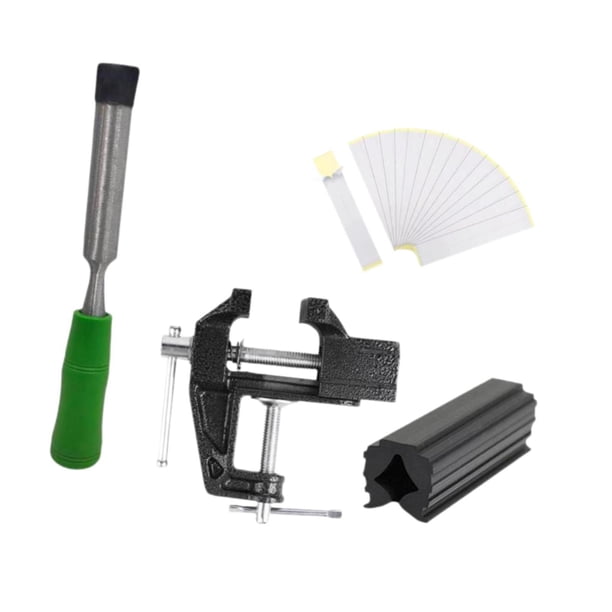 Kit de agarre de golf para cambiar el agarre del palo de golf con tornillo de banco, abrazadera de goma y removedor de cinta de agarre. Mango verde
