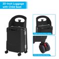 thumbnail image 3 of TABU 20" Ride on Luggage with Seat for Kids, Kids Luggage with Wheels & TSA Lock for Travel,Black, 3 of 7