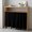 Black, variant on Orange Gray Cabinet Curtain 32"Wx55"L, Dustproof Pantry Door Curtain with Self Adhesive Tape, Pastoral Botanical Branch Aesthetics Tall Storage Cover Privacy Drape for Bathroom Kitchen Laundry Room