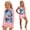 Pink, variant on Gunia Swim Suits For Girls Sun Long Sleeve Rash Guard With Zipper Pockets Three Piece Outfit Bathing Suit Girls' Swimwear For Holiday Beach Pool 4-16 Years