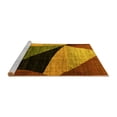 thumbnail image 2 of Ahgly Company Machine Washable Indoor Rectangle Oriental Yellow Modern Area Rugs, 8' x 12', 2 of 4