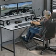 thumbnail image 4 of Racing Wheel Stand, Steering Wheel Stand Compatible with Logitech G920 G29 G27 G25 Gaming Cockpit Height Adjustable Foldable Gaming Racing Simulator Steering Wheel Stand NOT Included, 4 of 6