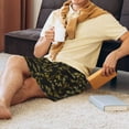 thumbnail image 5 of Naloa Bamboo Men's Short Pajama Pants, Pj Shorts, Lounge Comfort Shorts-4X-Large, 5 of 6