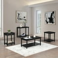 thumbnail image 3 of Elise Side Table With Drawer in Engineered Wood Black Finish, 3 of 12