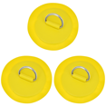 thumbnail image 1 of Parche Anillo en D 8 Cm PVC Con Forma Redonda para Paleta Tabla Surf () Amarillo, 1 of 4