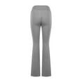 thumbnail image 4 of Kaemgyyd Flare Leggings for Women Plus Size Yoga Pants with Pockets High Waisted V Crossover Bootcut Leggings Lounge Bell Bottoms Tights, 4 of 5