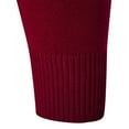 thumbnail image 4 of Mens Knitted Sweaters Thick Warm Winter Fleece Shirts Causal Long Sleeve Sweater Color Block Pullover Plush Fleece Knitwear Plus Size Round Neck Sweaters, 4 of 7