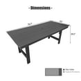 thumbnail image 2 of Mosbrisa HDPE Patio Dining Table, with Umbrella Hole, Weather Resistant, for Outdoor, Garden, Yard , 1 Piece, Grey, 2 of 6