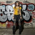 thumbnail image 6 of UOCUFY Grunge Shirts Emo Clothes Teen Girls Vintage Graphic Tee Y2k 2000s Goth Top Women Mcbling Short Sleeve Streetwear (Yellow, L), 6 of 8