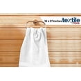 thumbnail image 3 of Textile Topia Premium Collection Hand Towel 16x27 – White Hand Towels for Spa, Salon, Gym, Hotel & Resort – 86% Cotton 14% Polyester – Soft, Thick & Absorbent - 24 Pack, 3 of 4
