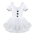 thumbnail image 2 of inhzoy Kids Girls Christmas Snowman Ballet Tutu Dress Ice Skating Leotard Dress White 10, 2 of 8