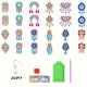 thumbnail image 4 of Pendientes Arte Diamantes Diy Pintura 12 Pares para Adultos (b), 4 of 9