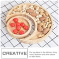 thumbnail image 2 of Hytrove Wooden Moon Shaped Tray Khaki For Homeowners In Kitchen 2Pcs, 2 of 8