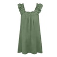 thumbnail image 6 of YueHuiYing Women's Summer Tank Tops 2026 Pleated Square Neck Loose Fit Casual Flowy Tunic Sleeveless Shirts, 6 of 6