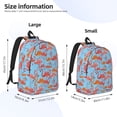 thumbnail image 3 of Lsque Flamingo Pattern Canvas Daypack, Durable Backpack, High-quality Versatile Backpack,Vintage Compact Backpack-Small, 3 of 6