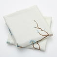 thumbnail image 2 of Home Soft Things Embroidery Canvas Throw Pillow Cover Pillow Case 2 Piece Set - Cherry Blossom - Light Blue - 26" x 26" EURO, 2 of 4