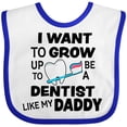 thumbnail image 3 of Inktastic I Want to Grow Up to Be a Dentist Like My Daddy Boys or Girls Baby Bib, 3 of 4