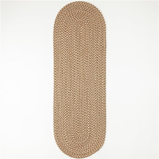 Rhody Rug CD56R024X120 2 x 10 ft. Camden Tweed Runner Rug, Natural