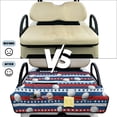 thumbnail image 5 of SEANATIVE Universal Golf Cart Seat Covers Towel Blanket, Portable UV Resistant Club Car Accessories, Compatible with 2-Person Carts, Stars and Stripes Golf Ball Print Patriotic Decoration, 5 of 7