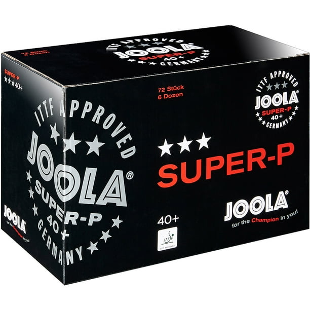 JOOLA SuperP 40+ Poly 3Star Table Tennis Balls (72 Count) White