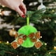 thumbnail image 4 of Oioii Christmas Bows Christmas Tree Decoration Wreaths Velvet Bow Tree Topper with Fluffy Ornaments for Xmas Party, 4 of 9