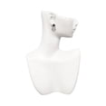 thumbnail image 4 of Delight Jewelry Silvertone Medium Open Filigree Heart Black Crystal Clip on Earrings, 4 of 5