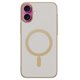 thumbnail image 1 of For iPhone 16 Case Compatible with MagSafe Matte PC Back Cover - Titanium, 1 of 5