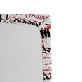 thumbnail image 2 of Ambesonne Modern Fitted Sheet, Popular Fashion Words, Twin Size, Red Black and White, 2 of 2