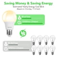 thumbnail image 3 of Bombillas LED BUBO A19 de 5 W (equivalentes a 40 W), 2700 K, 550 lm, E26, 24 unidades, 3 of 9
