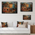 thumbnail image 4 of Designart "Retro Laundry Pop" Bath & Laundry Print on Natural Pine Wood, 4 of 5