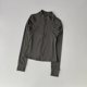 thumbnail image 4 of Chaqueta deportiva con cremallera para mujer, trajes de Yoga, entrenamiento ajustado para trotar, cárdigan de manga larga de secado rápido, Top, 4 of 6