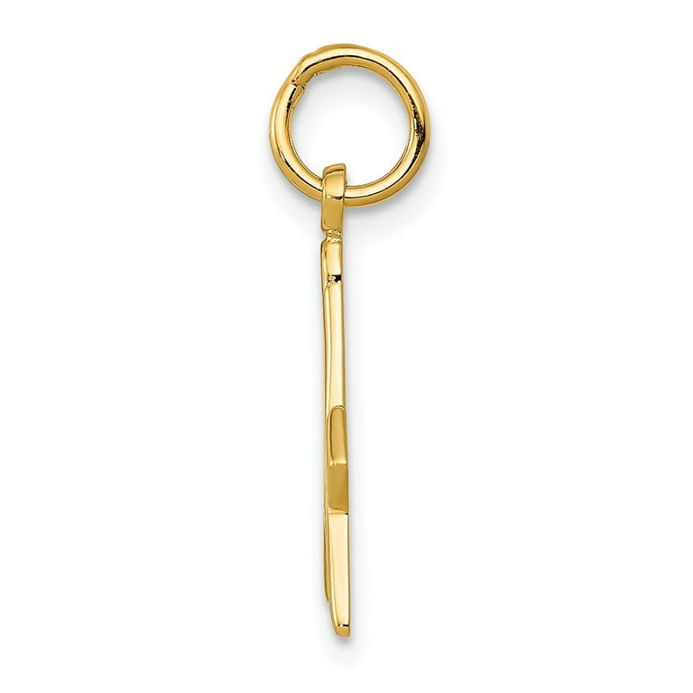 14K Yellow Gold Charm Pendant Men'S 20 mm 11 Masonic