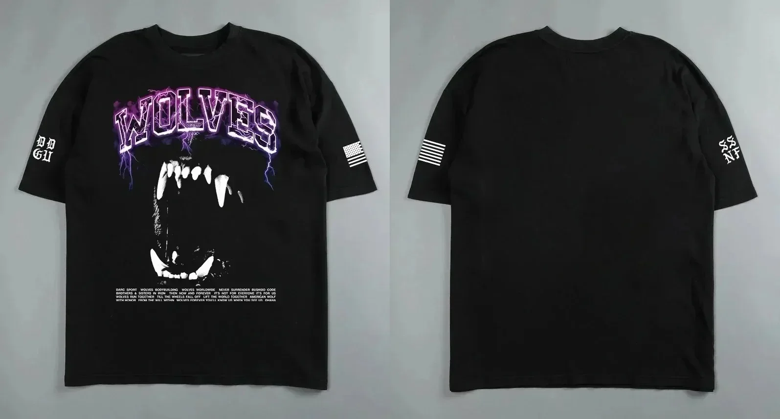 Darc Sport Wolves Gym CBUM T Shirts Oversize Women Tshirt Workout