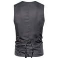 thumbnail image 2 of New Mens Fallow Stitching Fake Two Breasted Leisure Waistcoat, 2 of 4