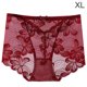 thumbnail image 1 of Bragas de encaje Mujeres Sexy Calzoncillos huecos sin costuras Cintura media Levantamiento de cadera Ropa interior transpirable, Rojo vino, XL Kearding AP001201-26B, 1 of 7