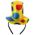 thumbnail image 2 of Diadema de payaso, sombrero, disfraz de carnaval, divertido accesorio de actuación, tocado de payaso para adultos y niños, 2 of 6