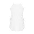 thumbnail image 1 of Gibobby Camiseta sin mangas de yoga para mujer Camiseta sin mangas de algodón elástico con correa para colgar en el cuello(Blanco,M), 1 of 5