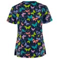 thumbnail image 1 of T-shirt à Manches Courtes à Col en V pour Femmes, 1 of 3