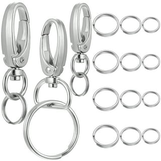 ORFOFE 3Pcs Dog Buckle Lanyard snap Hooks Dog Collar Clasp Dog Collar tag  Holder Small Lobster Clasps Dog tag Clips Bulk Dog Collar Rings for Tags  Pet