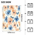 thumbnail image 3 of WOBOGO Pastel Peach and Blue Flowers Notebook College Horizontal Grid Paper Ink Spill Resistant Water Resistant Cover 8.3x5.7x0.4in, 3 of 8