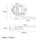 thumbnail image 2 of Eigraketly Guitarra Tremolo Vibrato Bridge Top Body Tremolo Guitar Vibrato para SG LP ETC ES335 Guitarra eléctrica Accesorios para instrumentos musicales Eigraketly OD009300-00, 2 of 6