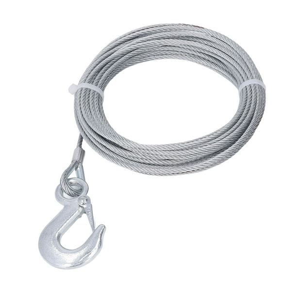 VEVOR Corde de Treuil 10 mm*23 m, Cable de Treuil Cable en Acier au