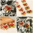 thumbnail image 2 of Plastic Christmas Bows, with Golden Bells (10 Count), Xmas Ornaments for Christmas Tree Home Decor, 2 of 7