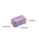 thumbnail image 3 of Jabonera de baño con tapa | Jabonera de plástico con drenaje | Diseño antideslizante y ventilado | Colores blanco, verde y morado | Ideal para viajes, camping y uso doméstico | Jabonera duradera y, 3 of 6