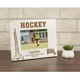 thumbnail image 5 of Darling Souvenir MADE WITH LOVEPersonalized WoodEngraved Picture Frame, Table Top WhitePhotoFrame (Hockey) Customizable Quote - 4x6 Inches Horizontal, 5 of 8