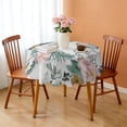 thumbnail image 3 of Round Tablecloth Spring Summer flower Table Cover 60 x 60 Inch Round for Dinner Party Picnic, 3 of 5