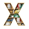 thumbnail image 1 of Book Lovers Heart Shaped Bookshelf Pendant Acrylic Ornament, 1 of 4